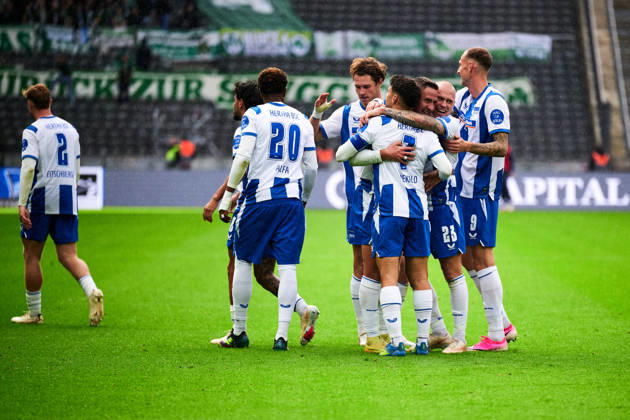 Hertha BSC Berlin jubelt ueber 2:0, Gustaf Nilsson (Hertha BSC, 09), GER, Hertha BSC vs. SPVGG Greuther Fuerth, 2. Bundesliga, Saison 2026 27, 07. Spieltag, 11.10.2026 (DFL REGULATIONS PROHIBIT ANY USE OF PHOTOGRAPHS AS IMAGE SEQUENCES AND OR QUASI - VIDEO). GER, Hertha BSC vs. SPVGG Greuther Fuerth, 2. Bundesliga, Saison 2026 27, 07. Spieltag, 11.10.2026 Berlin