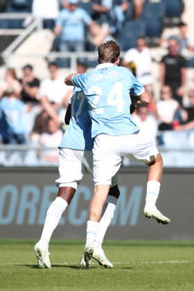 IPA89549565 - Nuno Tavares of Societa Sportiva Lazio scores the goal to make it 1-0 during the 2026 2027 Serie A match between S.S. Lazio and A.C. Monza at the Stadio Olimpico in Rome, Italy. Copyright: xMatteoxCassoni IPAxSportx xx IPA89549565