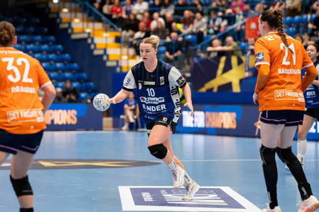 HSG Blomberg-Lippe (GER) vs. Odense Handbold (DEN), Handball, EHF Champions League Women, Gruppenphase, 11.10.2026, Saision 2026 2027, Lemgo Maxi Muehlner (HSG Blomberg-Lippe, 10) beim Spielaufbau Lemgo Phoenix Contact Arena Deutschland
