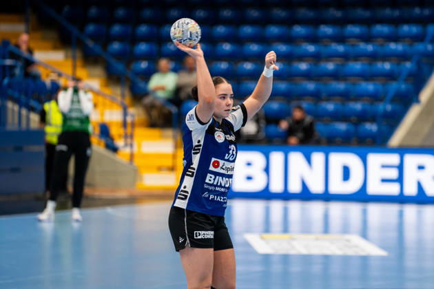 HSG Blomberg-Lippe (GER) vs. Odense Handbold (DEN), Handball, EHF Champions League Women, Gruppenphase, 11.10.2026, Saision 2026 2027, Lemgo Elin Magnusdottir (HSG Blomberg-Lippe, 33) beim Spielaufbau Lemgo Phoenix Contact Arena Deutschland