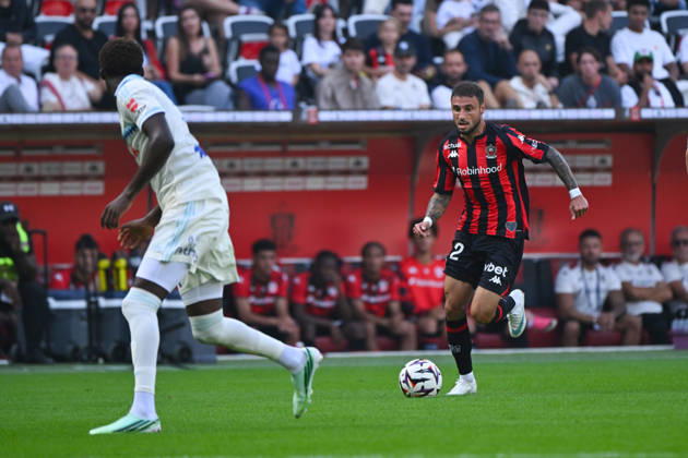 FOOTBALL : OGC Nice VS RC Strasbourg Alsace - Ligue 1 McDonald s - 11 10 2026 Jonathan Clauss (OGCN) - Ligue 1 McDonald™s match between OGC Nice and Racing Club de Strasbourg Alsace on October 11, 2026 at the Allianz Riviera Stadium in Nice. NiceFrance Copyright: xWilliamxCannarellax