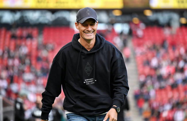 Cologne, Germany, 1. Bundesliga, Matchday 5, Rhein-Energie-Stadium Cologne, 1. FC Köln vs Bor. Mönchengladbach; Headcoach Alexander Blessin (BMG).