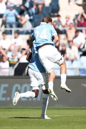 SOCCER - Serie A - SS Lazio vs. AC Monza Photo by IPA ABACAPRESS.COM89549566 - Nuno Tavares of Societa Sportiva Lazio scores the goal to make it 1-0 during the 2026 2027 Serie A match between S.S. Lazio and A.C. Monza at the Stadio Olimpico in Rome, Italy. Rome Italy Copyright: xIPAxSport ABACAx