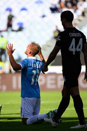 Gustav Isaksen of SS Lazio celebrates after scoring the goal of 2-0 during the Serie A 2026 2027 football match between SS Lazio and AC Monza at Stadio Olimpico in Rome (Italy), October 11, 2026. AndreaxStaccioli