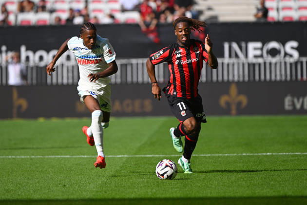 FOOTBALL : OGC Nice VS RC Strasbourg Alsace - Ligue 1 McDonald s - 11 10 2026 Elye Wahi (OGCN) - Ligue 1 McDonald™s match between OGC Nice and Racing Club de Strasbourg Alsace on October 11, 2026 at the Allianz Riviera Stadium in Nice. NiceFrance  Copyright: xWilliamxCannarellax