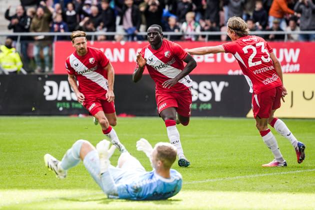 UTRECHT - Yoann Cathline of FC Utrecht celebrates the 1-0 during the Dutch Eredivisie match between FC Utrecht and Willem II at Galgenwaard Stadium on October 11, 2026, in Utrecht, the Netherlands. TOBIAS KLEUVER ANP Eredivisie 2026 27 xVIxANPxSportx xxANPxIVx 572131611 originalFilename: 572131611
