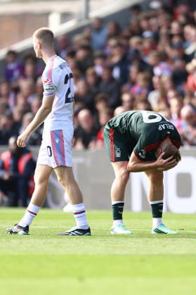 Crystal Palace v Nottingham Forest 11 October 2026, London - Premier League Football - Crystal Palace v Nottingham Forest - Liam Delap of Nottingham Forest reacts after a missed chance - Photo: Jacques Feeney Offside. London UK Copyright: xJacquesxFeeneyx xOffsidexOffside