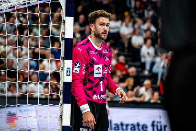 11.10.2026, xdobgx, Handball Opel HBL, THW Kiel - Handball Club Hamburg v.l. Gonzalo PÃ rez de Vargas (Kiel, 1) Portrait, Portraet, Einzelbild Kiel