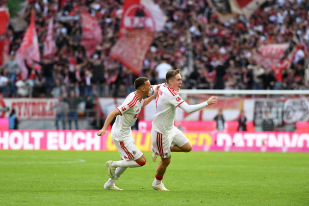 Said El Mala (1. FC Koeln) und Isak Johannesson (1. FC Koeln) Torjubel, jubelt nach seinem Treffer zum 1:0 waehrend des Spiels der 1. Bundesliga zwischen 1. FC Koeln und Borussia Moenchengladbach, RheinEnergieStadion am 11. October 2026 in Koeln, Deutschland. (Foto von Ralf Treese DeFodi Images) +++ Said El Mala (1. FC Koeln) und Isak Johannesson (1. FC Koeln) celebrates after scoring his team™s first goal during the Bundesliga match between 1. FC Koeln and Borussia Moenchengladbach at RheinEnergieStadion on October 11, 2026 in Cologne, Germany. (Photo by Ralf Treese DeFodi Images) DFB DFL REGULATIONS PROHIBIT ANY USE OF PHOTOGRAPHS AS IMAGE SEQUENCES AND OR QUASI-VIDEO. (Photo by Ralf Treese DeFodi Images) -