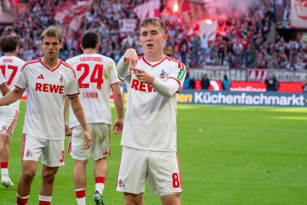Deutschland: 1.Bundesliga 2026 2027, 5. Spieltag, 1.FC Köln vs Borussia Mönchengladbach, Sonntag, 11.10.2026 RheinEnergie-Stadion (Köln-Nordrhein-Westfalen): Tor und Torjubel zum 1:0 durch Isak Johannesson (1.FC Köln, 8). Freude, Emotionen, Jubel Köln RheinEnergier-Stadion, Köln Deutschland Copyright: xOrhanxHabashx