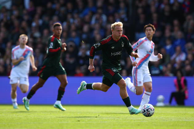 Premier League: Crystal Palace v Nottingham Forest LONDON, UK - 11th Oct 2026: Xaver Schlager of Nottingham Forest in action during the Premier League match between Crystal Palace FC and Nottingham Forest FC at Selhurst Park London Selhurst Park England United Kingdom Copyright: xCraigxMercerx xPeakxActionxPhotosx