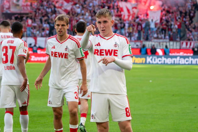 Deutschland: 1.Bundesliga 2026 2027, 5. Spieltag, 1.FC Köln vs Borussia Mönchengladbach, Sonntag, 11.10.2026 RheinEnergie-Stadion (Köln-Nordrhein-Westfalen): Tor und Torjubel zum 1:0 durch Isak Johannesson (1.FC Köln, 8). Freude, Emotionen, Jubel Köln RheinEnergier-Stadion, Köln Deutschland Copyright: xOrhanxHabashx