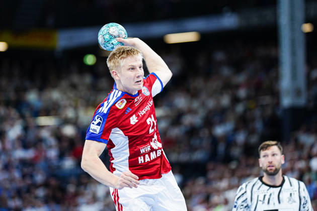 Wurf Tor Frederik Bo Andersen (Handball Club Hamburg, 21) GER, THW Kiel vs. Handball Club Hamburg, Handball, 1. Bundesliga, Spieltag 8, Saison 2026 2027, 11.10.2026 GER, THW Kiel vs. Handball Club Hamburg, Handball, 1. Bundesliga, Spieltag 8, Saison 2026 2027, 11.10.2026 Kiel Copyright: xEibner-Pressefoto MarcelxvonxFehrnx EP_MFN