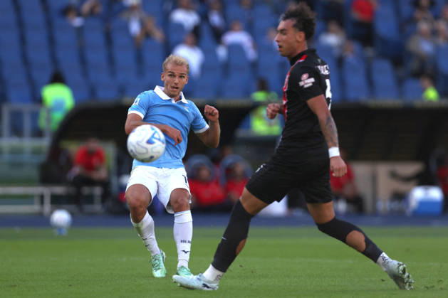 SOCCER - Serie A - SS Lazio vs. AC Monza Photo by IPA ABACAPRESS.COM89550406 - Rome, Italy - October 11, 2026: Gustav Tang Isaksen (forward) of Lazio scores a goal and celebrates with his teammates during the 2026-2027 Italian Serie A - Enilive Championship soccer match between SS Lazio and AC Monza at the Olympic Stadium in Rome. Rome Italy  Copyright: xIPAxSport ABACAx