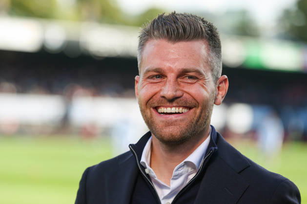 2026-10-11 Excelsior Rotterdam v FC Groningen - Dutch Eredivisie ROTTERDAM, NETHERLANDS - OCTOBER 11: Headcoach Ruben van Uil of Excelsior Rotterdam smiling during the Dutch Eredivisie match between Excelsior Rotterdam and FC Groningen at Stadion Woudestein on October 11, 2026 in Rotterdam, Netherlands. Rotterdam Stadion Woudestein Netherlands Content not available for redistribution in The Netherlands directly or indirectly through any third parties. Copyright: xHansxvanxderxValkx
