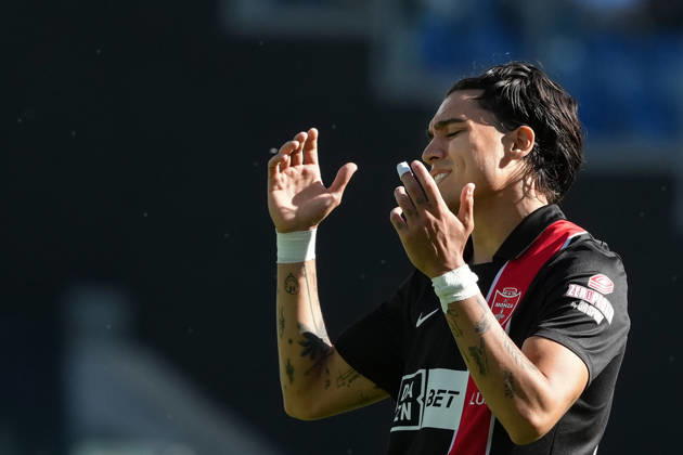 Dejection of Exequiel Zeballos of AC Monza during the Serie A 2026 2027 football match between SS Lazio and AC Monza at Stadio Olimpico in Rome (Italy), October 11, 2026. AntoniettaxBaldassarre