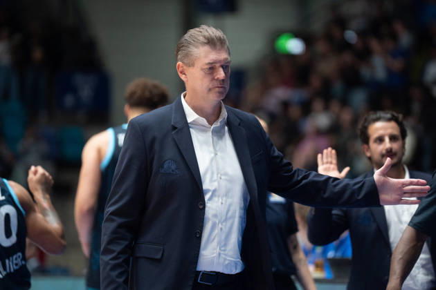 11.10.2026, xhfmx, Basketball easyCredit BBL Bundesliga, Frankfurt Skyliners - Veolia Towers Hamburg Klaus Perwas (Trainer Skyliners Frankfurt) Frankfurt am Main