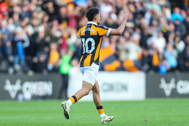 Hull City v Everton, Premier League Mohamed Belloumi Of Hull City scores a GOAL 2-2 and celebrates during the Hull City v Everton Premier League match at the MKM Stadium, Hull, England on 11 October 2026 Credit: Lee Keuneke Every Second Media Editorial use only. All images are copyright Every Second Media Limited. No images may be reproduced without prior permission. All rights reserved. Premier League and Football League images are subject to licensing agreements with Football DataCo Limited. see https: www.football-dataco.com Copyright: xIMAGO EveryxSecondxMediax ESM-2204-0048 LeexKeunekex xEveryxSecondxMediax
