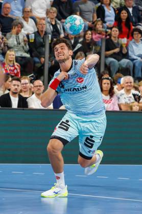 11.10.2026 - Handball - 1. Bundesliga OPEL HBL - Saison 2026 2027 - 08. Spieltag: HC Erlangen Metropolregion Nürnberg HCE - MT Melsungen - DaMa - xdaxmax - Nikolaj Enderleit (4, MT Melsungen )