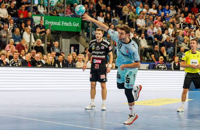 11.10.2026 - Handball - 1. Bundesliga OPEL HBL - Saison 2026 2027 - 08. Spieltag: HC Erlangen Metropolregion Nürnberg HCE - MT Melsungen - DaMa - xdaxmax - Florian Drosten (18, MT Melsungen )