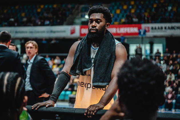 11.10.2026, xhfmx, Basketball easyCredit BBL Bundesliga, Frankfurt Skyliners - Veolia Towers Hamburg Noah Thomasson (Veolia Towers Hamburg) Frankfurt am Main