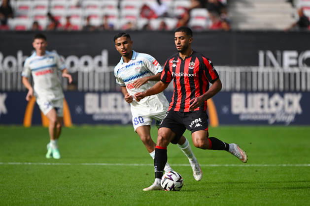 FOOTBALL : OGC Nice VS RC Strasbourg Alsace - Ligue 1 McDonald s - 11 10 2026 Mohamed Abdelmonem (OGCN) - Ligue 1 McDonald™s match between OGC Nice and Racing Club de Strasbourg Alsace on October 11, 2026 at the Allianz Riviera Stadium in Nice. NiceFrance Copyright: xWilliamxCannarellax