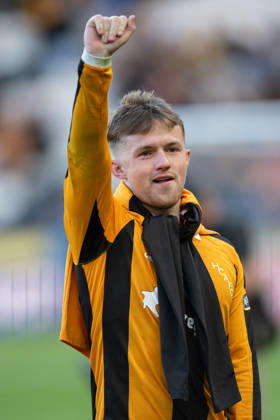 Hull City v Everton Premier League Joe Gelhardt of Hull City following the Premier League match between Hull City and Everton at the MKM Stadium, Hull. 11 10 2026 UK Newspapers OUT Copyright: xMattxWilkinsonx FIL-24041-0154