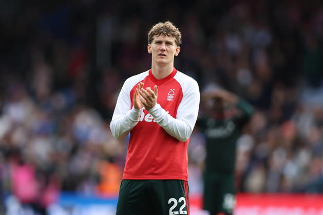 11th October 2026; Selhurst Park, London, England; Premier League Football, Crystal Palace versus Nottingham Forest; Ryan Yates of Nottingham Forest thanking the fans after the match KatiexChan