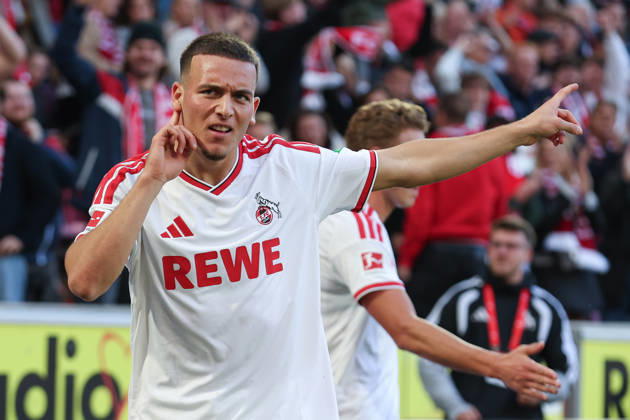 1. Bundesliga - 26 27 - 1. FC Köln - Borussia Mönchengladbach am 11.10.2026 im RheinEnergieSTADION in Köln Jubel, Torjubel, Torschuetze, Torschütze Said El Mala (Koeln 10) jubelt nach seinem Tor zum 2 zu 1