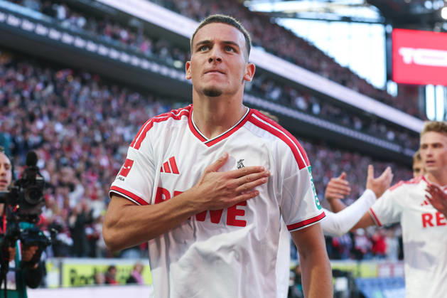 1. Bundesliga - 26 27 - 1. FC Köln - Borussia Mönchengladbach am 11.10.2026 im RheinEnergieSTADION in Köln Jubel, Torjubel, Torschuetze, Torschütze Said El Mala (Koeln 10) jubelt nach seinem Tor zum 2 zu 1