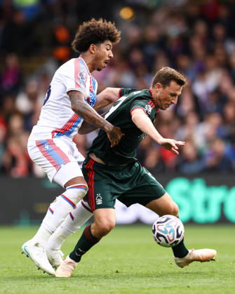 Crystal Palace v Nottingham Forest 11 October 2026, London - Premier League Football - Crystal Palace v Nottingham Forest - Chris Richards of Crystal Palace and Chris Wood of Nottingham Forest - Photo: Jacques Feeney Offside. London UK Copyright: xJacquesxFeeneyx xOffsidexOffside