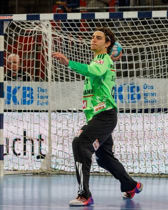 11.10.2026 - Handball - 1. Bundesliga OPEL HBL - Saison 2026 2027 - 08. Spieltag: HC Erlangen Metropolregion Nürnberg HCE - MT Melsungen - DaMa - xdaxmax - Tin Herceg (99, HC Erlangen HCE )