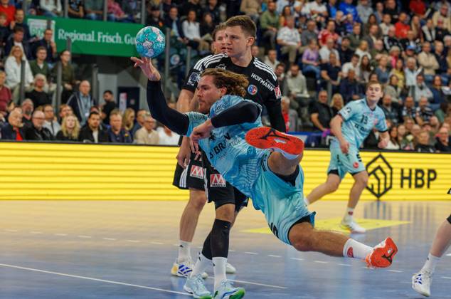 11.10.2026 - Handball - 1. Bundesliga OPEL HBL - Saison 2026 2027 - 08. Spieltag: HC Erlangen Metropolregion Nürnberg HCE - MT Melsungen - DaMa - xdaxmax - Johannes Golla (14, MT Melsungen )