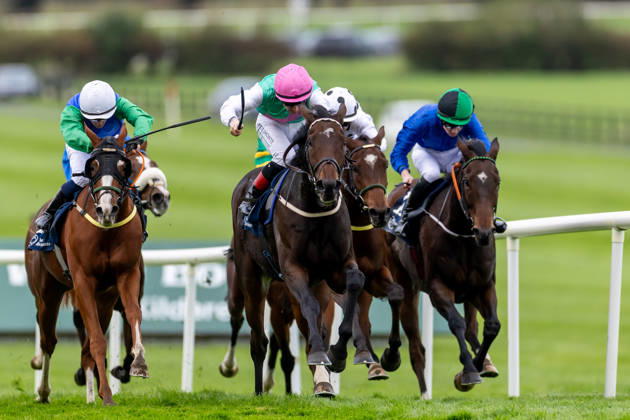 REPRO FREE *PRESS RELEASE NO REPRODUCTION FEE* EDITORIAL USE ONLY October Weekend Meeting 2026, Naas Racecourse, Kildare 11 10 2026 Colin Keane on Abbotsford wins The Colm White Bookmaker Beggar s End Handicap Colin Keane on Abbotsford 11 10 2026  Copyright: xx 0U6A3706