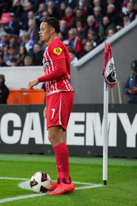 1. Bundesliga: SC Freiburg vs FC Schalke 04, 11.10.2026 Derry Scherhant (SC Freiburg, 7) 1. Bundesliga: SC Freiburg vs FC Schalke 04, Europa-Park-Stadion, 11.10.2026 DFB DFL REGULATIONS PROHIBIT ANY USE OF PHOTOGRAPHS AS IMAGE SEQUENCES AND OR QUASI-VIDEO. Copyright: xBEAUTIFULxSPORTS Boscox
