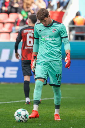 Ingolstadt, Deutschland 11. Oktober 2026: 3. Liga - 2026 2027 - 8. Spieltag - FC Ingolstadt 04 gegen SV Wehen Wiesbaden Im Bild: Torwart David Klein (FCI) DFB DFL regulations prohibit any use of photographs as image sequences and or quasi-video Copyright: xFotostandx xSchäferx