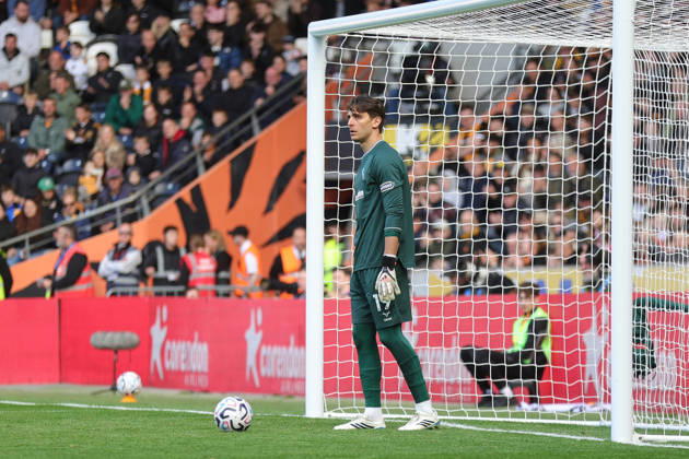 RECORD DATE NOT STATED 11th October 2026; MKM Stadium, Hull, England; Premier League Football, Hull City versus Everton; Konstantinos Tzolakis of Hull City DavexLofthouse