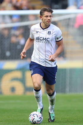 RECORD DATE NOT STATED 11th October 2026; MKM Stadium, Hull, England; Premier League Football, Hull City versus Everton; James Tarkowski of Everton on the ball DavexLofthouse