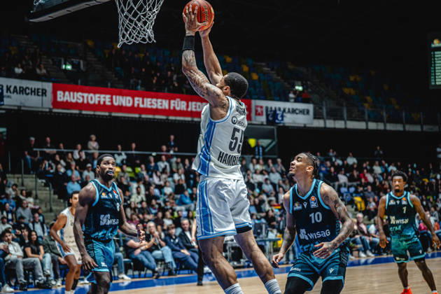 11.10.2026, xhfmx, Basketball easyCredit BBL Bundesliga, Frankfurt Skyliners - Veolia Towers Hamburg David Muenkat (Veolia Towers Hamburg) Frankfurt am Main