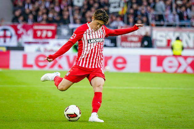 Deutschland: Fußball Bundesliga 2026 - 2027, 5. Spieltag - SC Freiburg - FC Schalke 04 - Europa-Park-Stadion (Freiburg): Yuito Suzuki (SC Freiburg, 14) Copyright: xJOERANxSTEINSIEKx