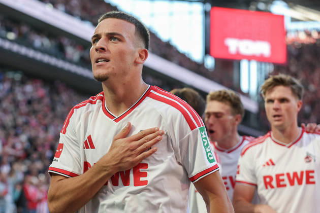 1. Bundesliga - 26 27 - 1. FC Köln - Borussia Mönchengladbach am 11.10.2026 im RheinEnergieSTADION in Köln Jubel, Torjubel, Torschuetze, Torschütze Said El Mala (Koeln 10) jubelt nach seinem Tor zum 2 zu 1