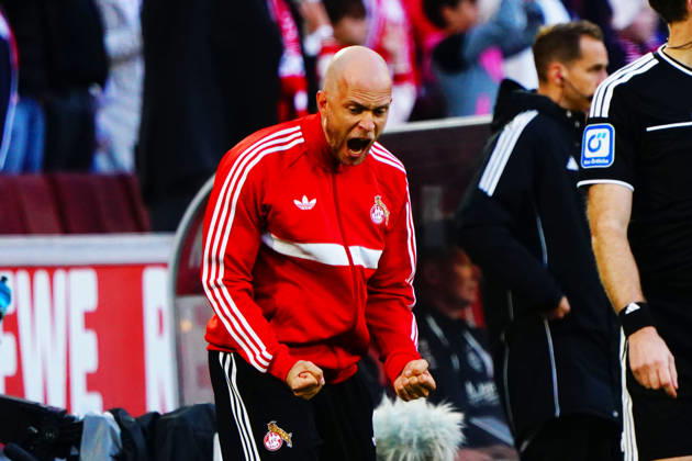 Köln, Fussball, 1.BL saison 2026 2027 1.FC Köln vs Borussia Mönchengladbach , 11.10.2026, Rheinenergiestadion Köln Rene Wagner Trainer FC Köln , Aktion, Einzelbild,