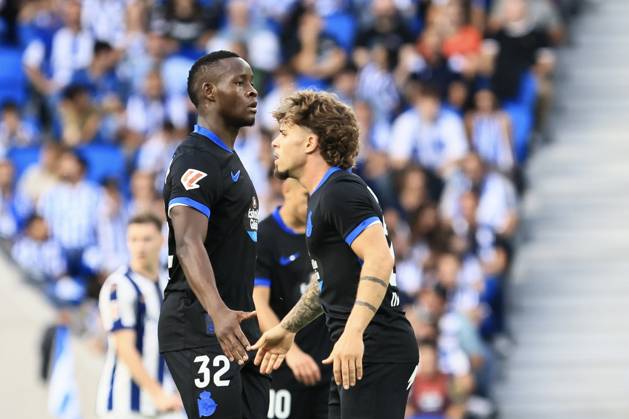 ESP: LaLiga EASports Real Sociedad - RC Deportivo La Coruna Bil Nsongo of RC Deportivo during LaLiga EA Sports match between Real Sociedad - RC Deportivo played at Anoeta Stadium in Gipuzcoa on October 11, 2026 in Spain Spain Futbol Copyright: xAgenciaxLOFx