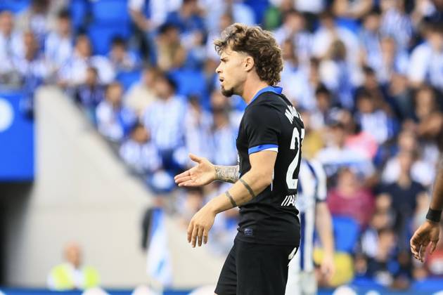 ESP: LaLiga EASports Real Sociedad - RC Deportivo La Coruna Mario Soriano of RC Deportivo during LaLiga EA Sports match between Real Sociedad - RC Deportivo played at Anoeta Stadium in Gipuzcoa on October 11, 2026 in Spain Spain Futbol Copyright: xAgenciaxLOFx