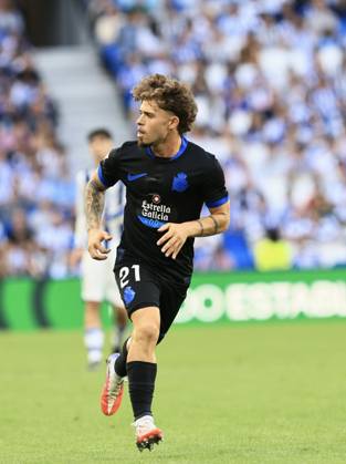 ESP: LaLiga EASports Real Sociedad - RC Deportivo La Coruna Mario Soriano of RC Deportivo during LaLiga EA Sports match between Real Sociedad - RC Deportivo played at Anoeta Stadium in Gipuzcoa on October 11, 2026 in Spain Spain Futbol Copyright: xAgenciaxLOFx