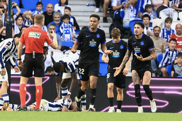 ESP: LaLiga EASports Real Sociedad - RC Deportivo La Coruna Bright Ede of RC Deportivo during LaLiga EA Sports match between Real Sociedad - RC Deportivo played at Anoeta Stadium in Gipuzcoa on October 11, 2026 in Spain Spain Futbol Copyright: xAgenciaxLOFx