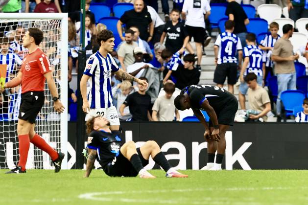 ESP: LaLiga EASports Real Sociedad - RC Deportivo La Coruna Hector Fort of Real Sociedad during LaLiga EA Sports match between Real Sociedad - RC Deportivo played at Anoeta Stadium in Gipuzcoa on October 11, 2026 in Spain Spain Futbol Copyright: xAgenciaxLOFx