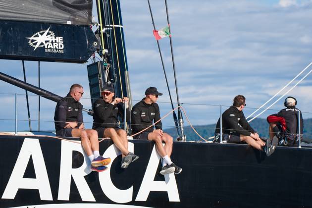 Barcolana international sailing regatta in Trieste, Italy, on October 11, 2026. Pictured is the winning sailboat, Arca. (CTKxPhoto PetrxMalina) CTKPhotoF202610110018001 CTKPhotoF202610110018001