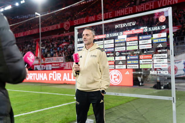 Deutschland: 3. Liga 2026 2027 Fortuna Düsseldorf vs. SC Verl 8. Spieltag 12.10.2026 Merkur Spiel-Arena (Nordrhein-Westfalen) Alexander Ende (Fortuna Düsseldorf, Trainer) Copyright: xCelinaxLeiersx