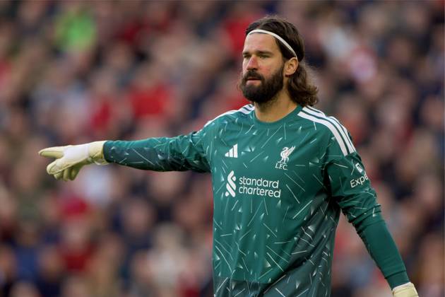 RECORD DATE NOT STATED Football - FA Premier League - Liverpool FC v Manchester City FC LIVERPOOL, ENGLAND - Sunday, October 11, 2026: Liverpool s goalkeeper Alisson Becker during the FA Premier League match between Liverpool FC and Manchester City FC at Anfield. (Photo by David Rawcliffe Propaganda) LIVERPOOL Anfield MERSEYSIDE ENGLAND  Copyright: xDavidxRawcliffex 2026-10-11-Liverpool_v_Man_City-108